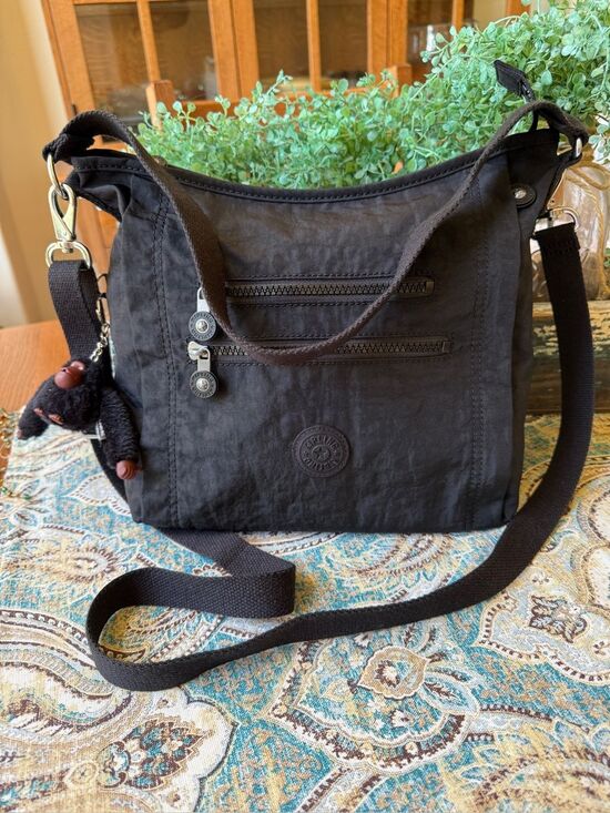 Kipling Bags Kipling Belammie Crossbody Shoulder Bag Black Nylon kipling-bags-kipling-belammie-crossbody-shoulder-bag-black-nylon
